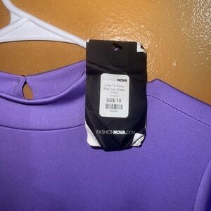 Fashion Nova Vibrant Purple Dress